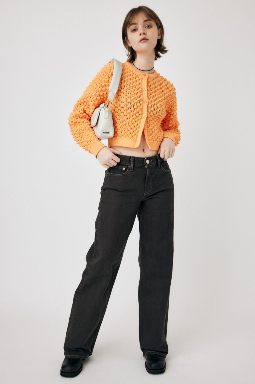 MOUSSY「PEAK STITCH KNIT カーディガン」|ニット・セーター|