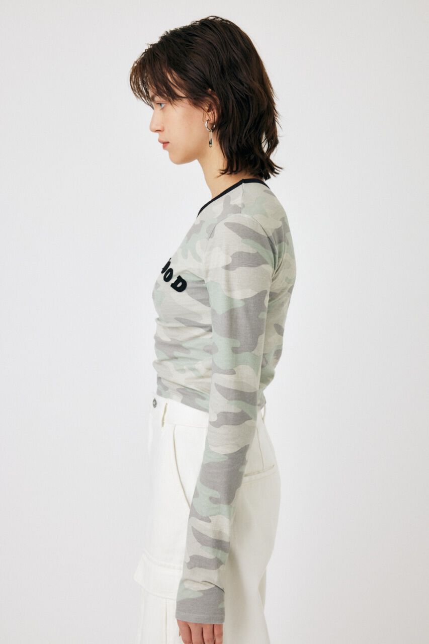 MOUSSY「PATCHED LOGO LS Tシャツ」|Tシャツ・カットソー|