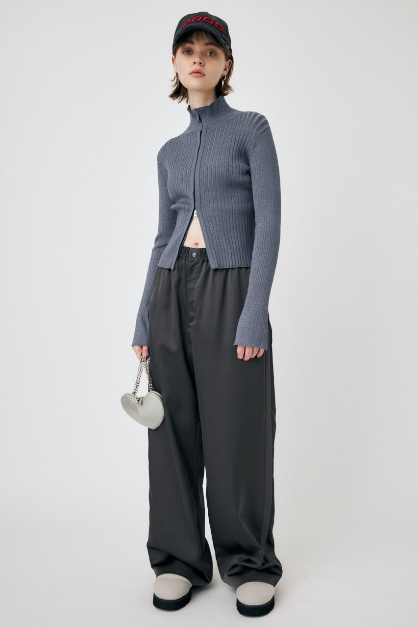 MOUSSY「SATIN  LINE パンツ」|その他|GRY