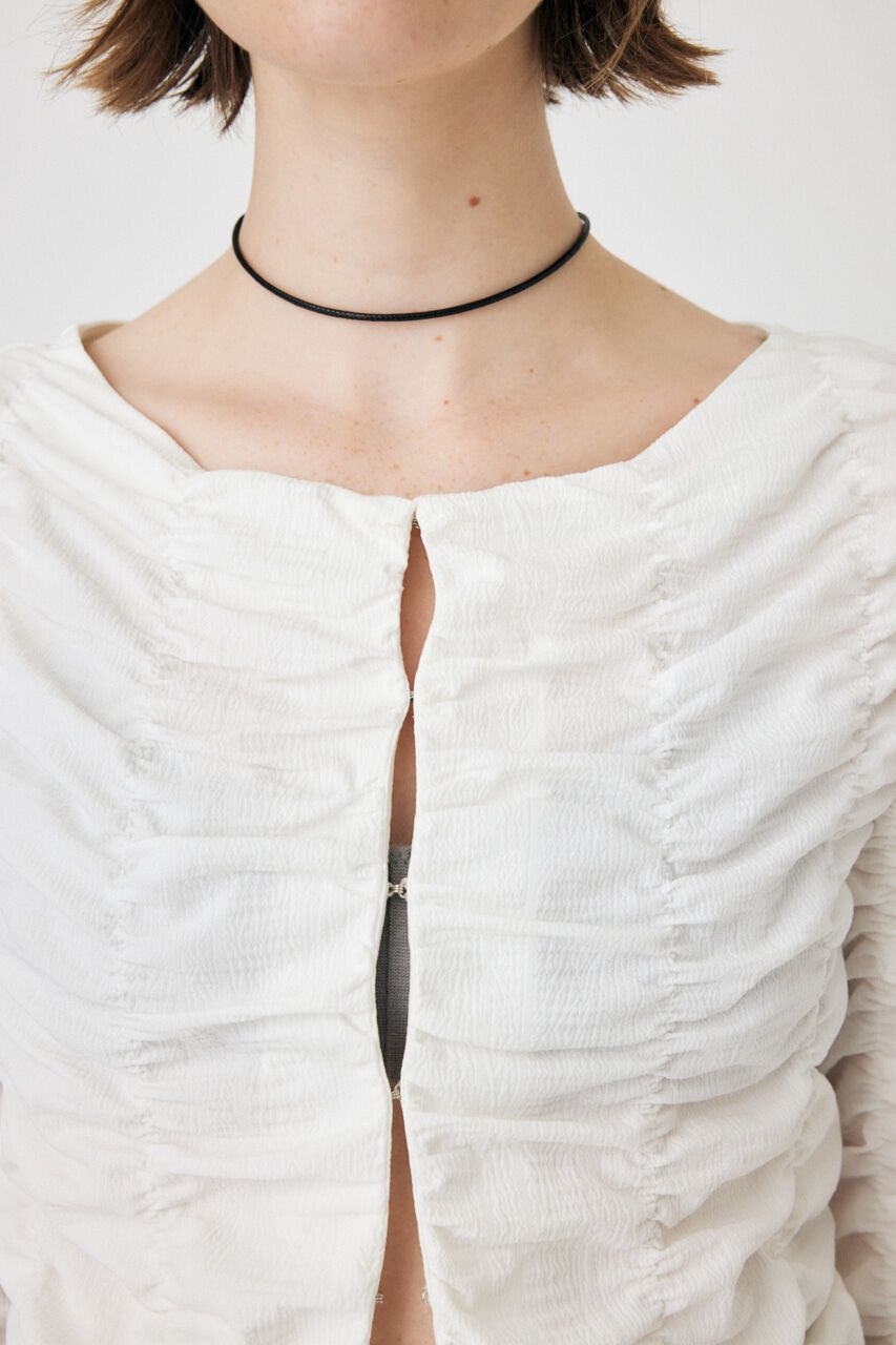 MOUSSY「SHIRRING CROP トップス」|Tシャツ・カットソー|