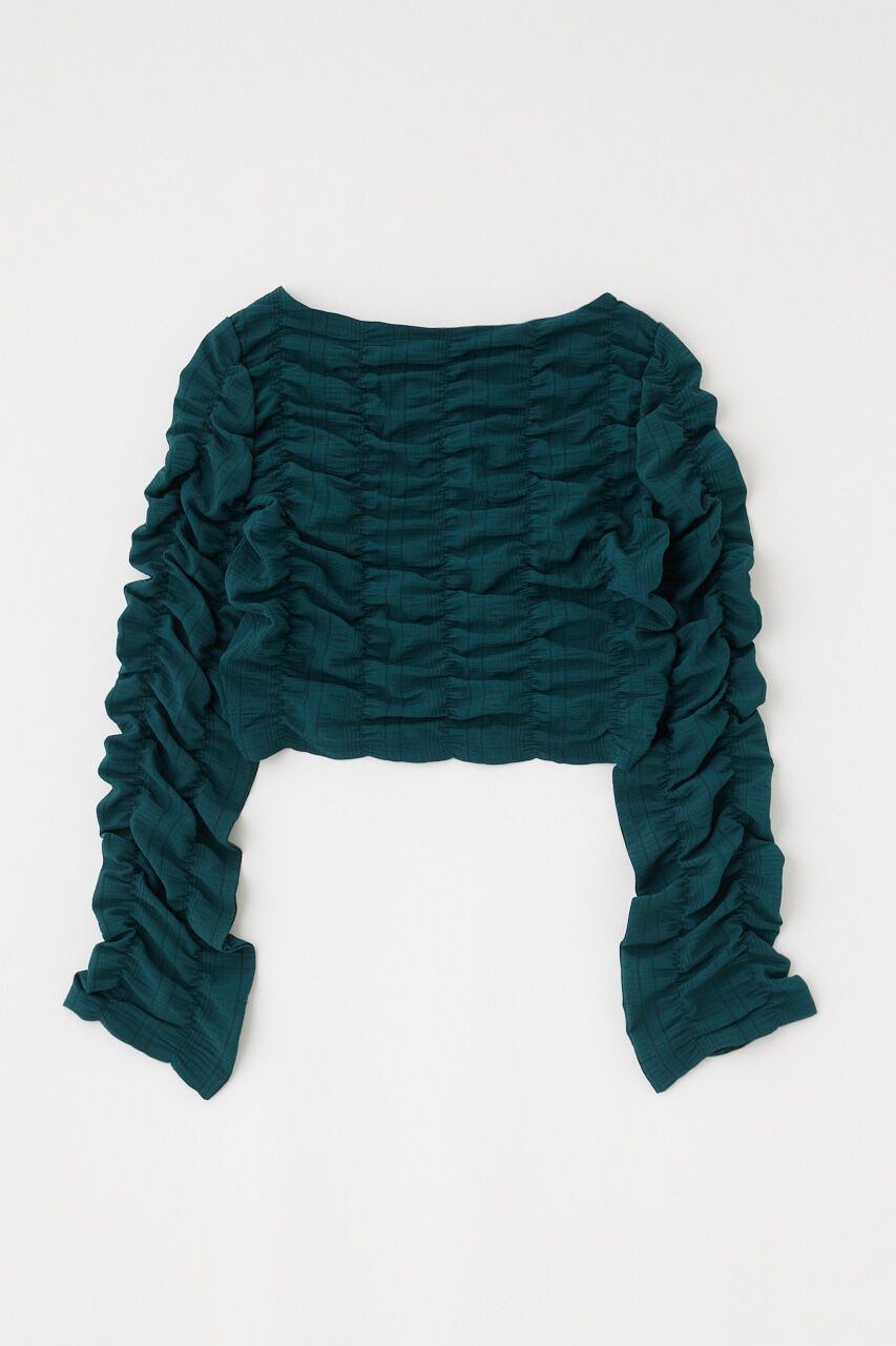 MOUSSY「SHIRRING CROP トップス」|Tシャツ・カットソー|