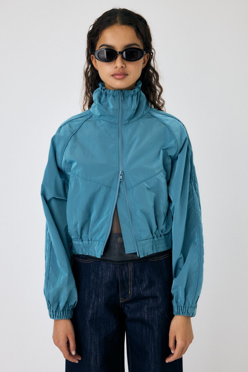 MOUSSY「CODE NYLON STAND ジャケット」|ブルゾン・スタジャン|BLU