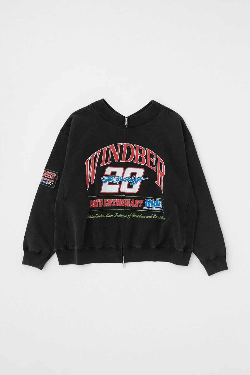 MOUSSY「ZIPPERED MOTO プルオーバー」|パーカー|