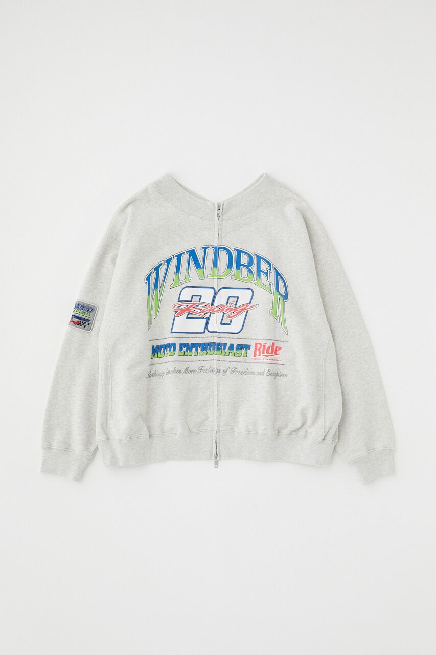 MOUSSY「ZIPPERED MOTO プルオーバー」|パーカー|