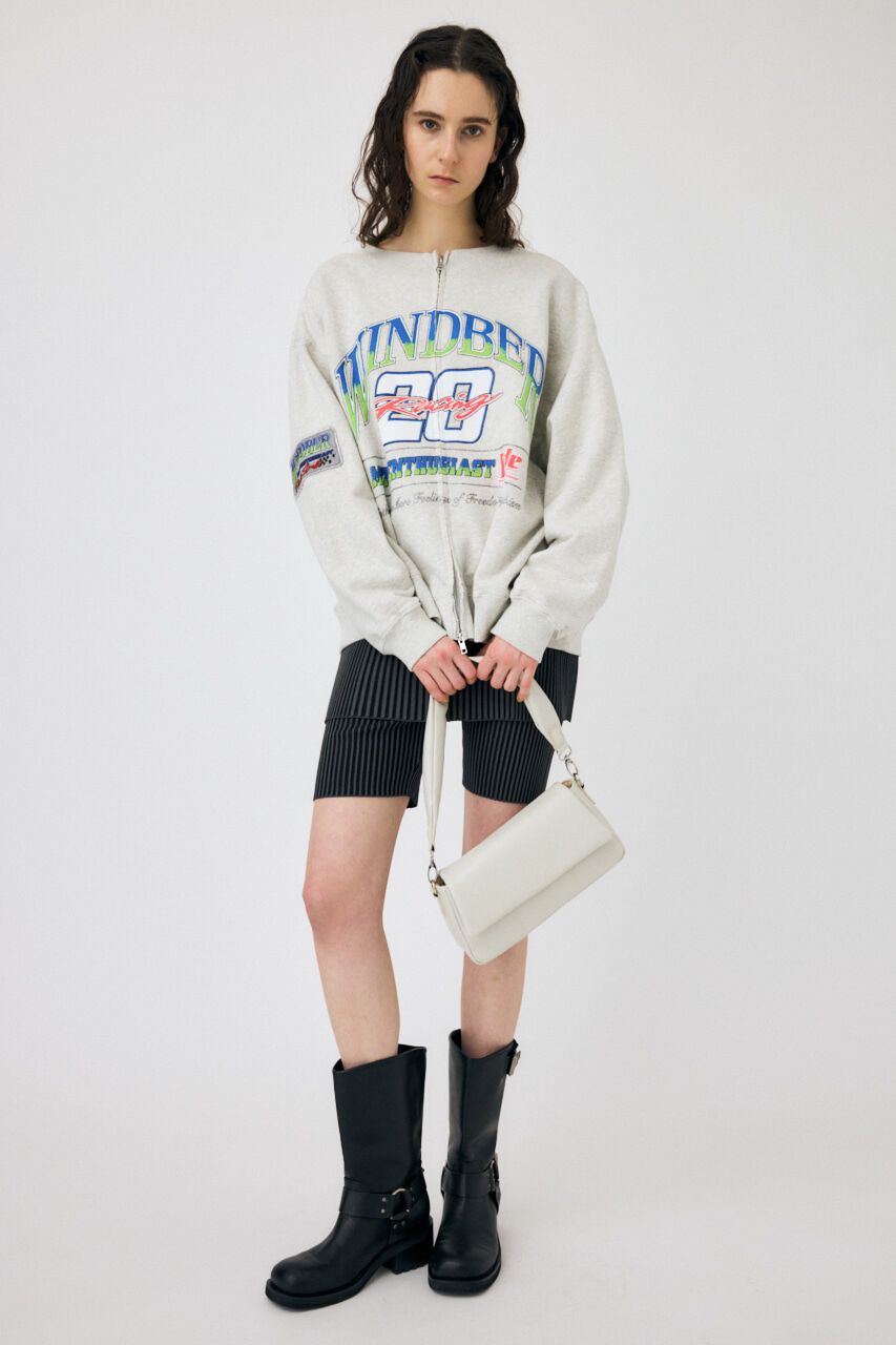 MOUSSY「ZIPPERED MOTO プルオーバー」|パーカー|