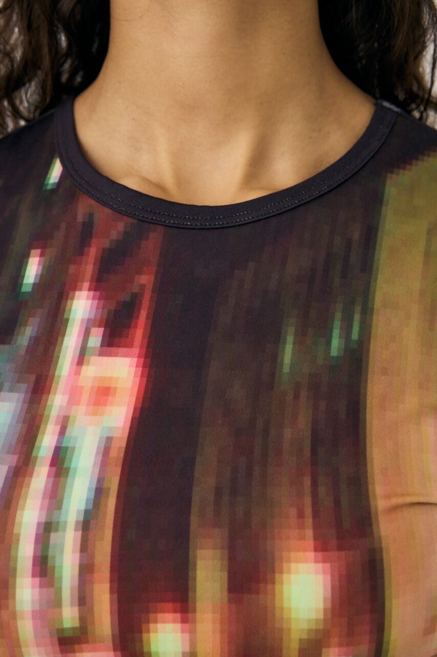 MOUSSY「CITY LIGHTS PIXEL LS Tシャツ」|Tシャツ・カットソー|