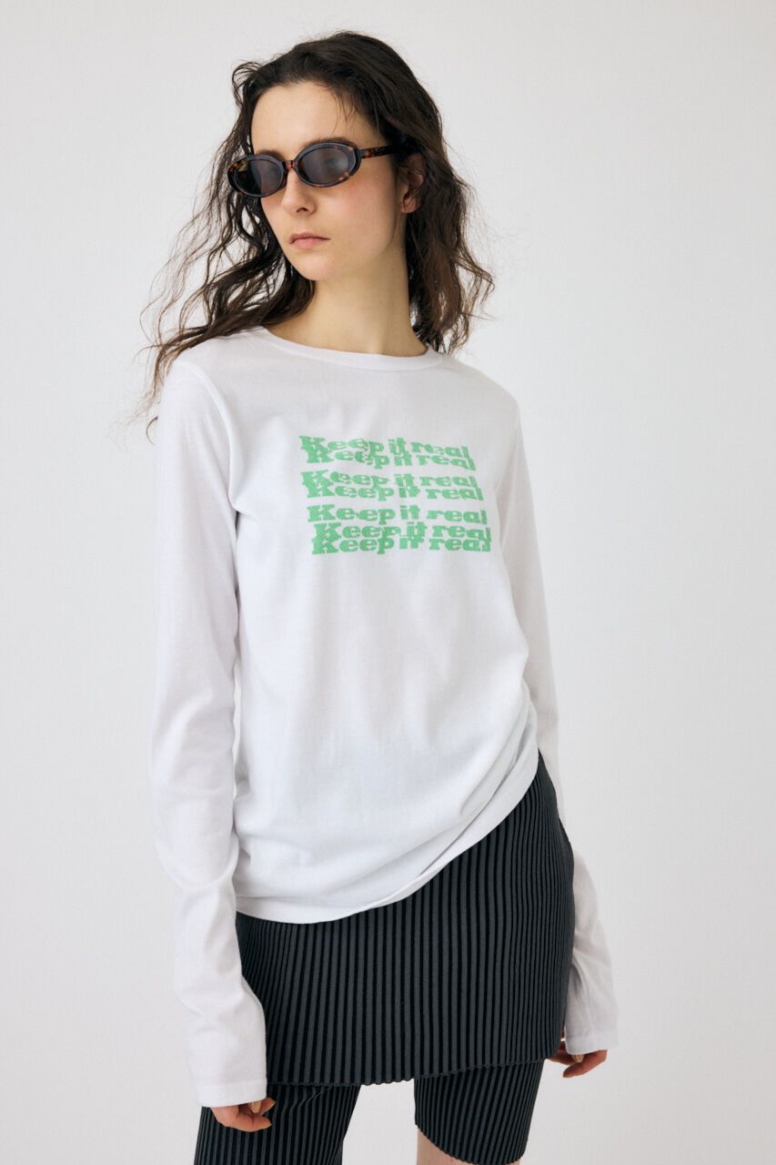 MOUSSY「SIDE GATHER LS Tシャツ」|Tシャツ・カットソー|