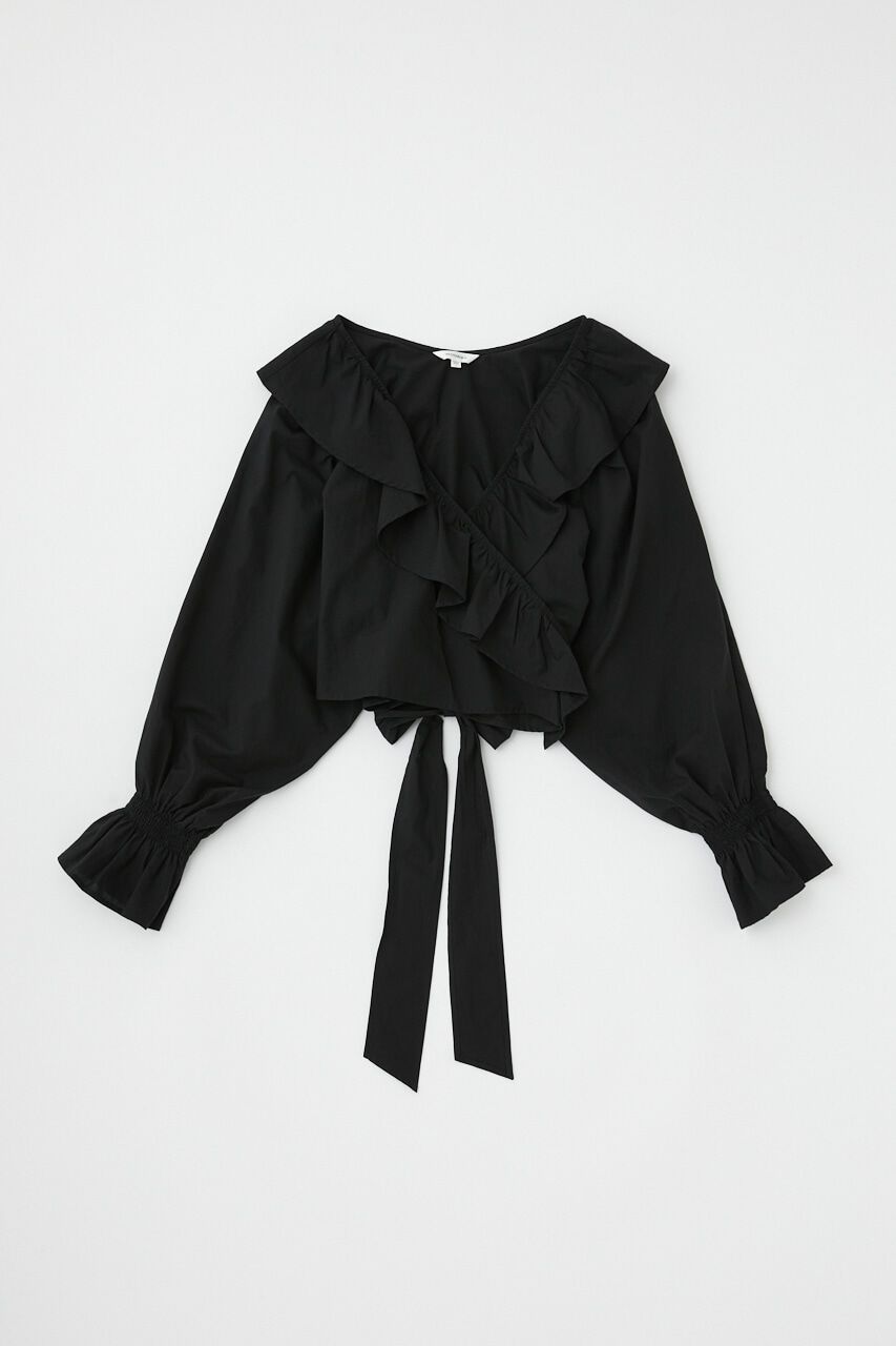 MOUSSY「VOLUME SLEEVE RUFFLE トップス」|シャツ・ブラウス|