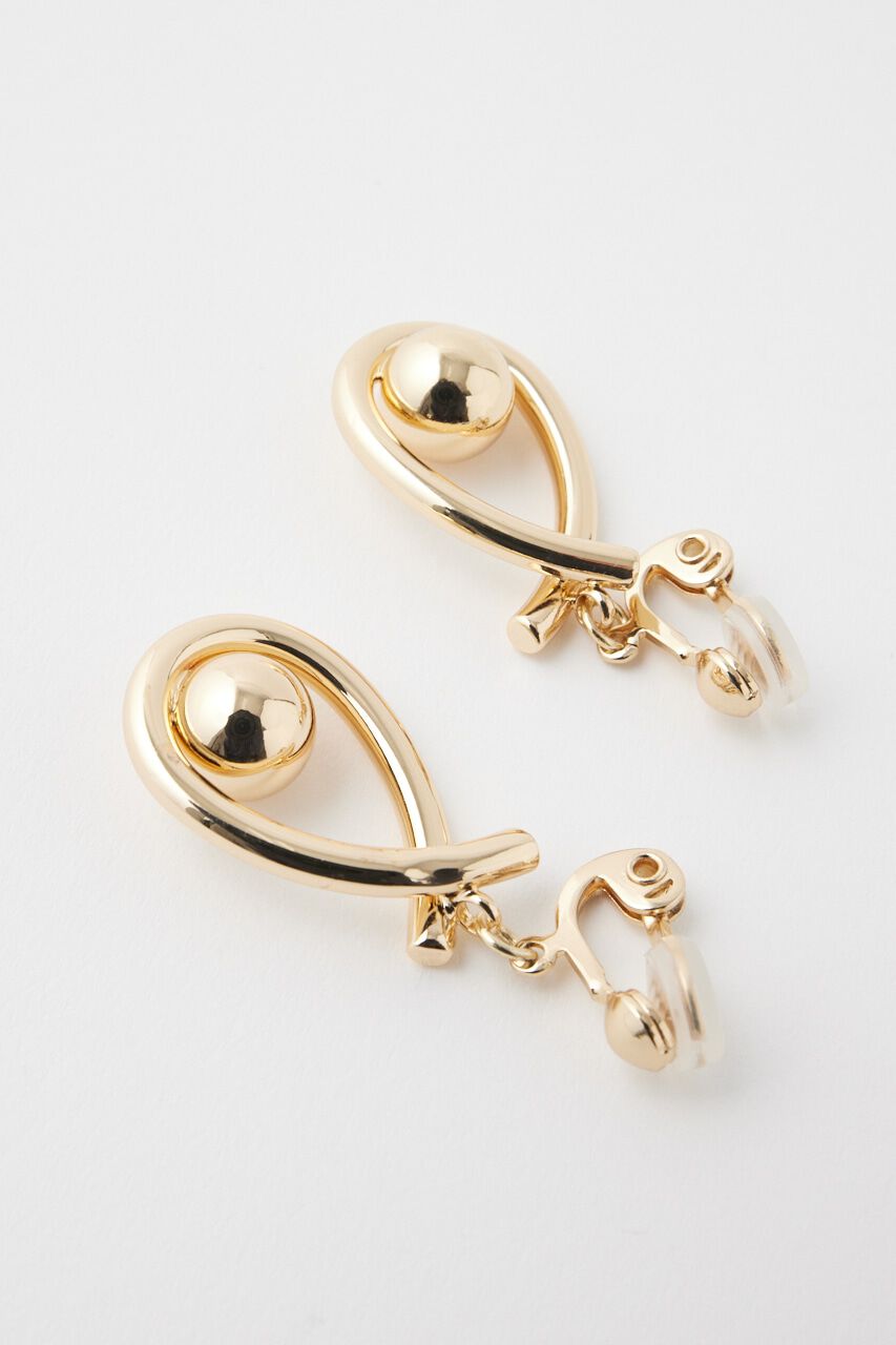 MOUSSY「TEARDROP CLIP イヤリング」|ピアス|