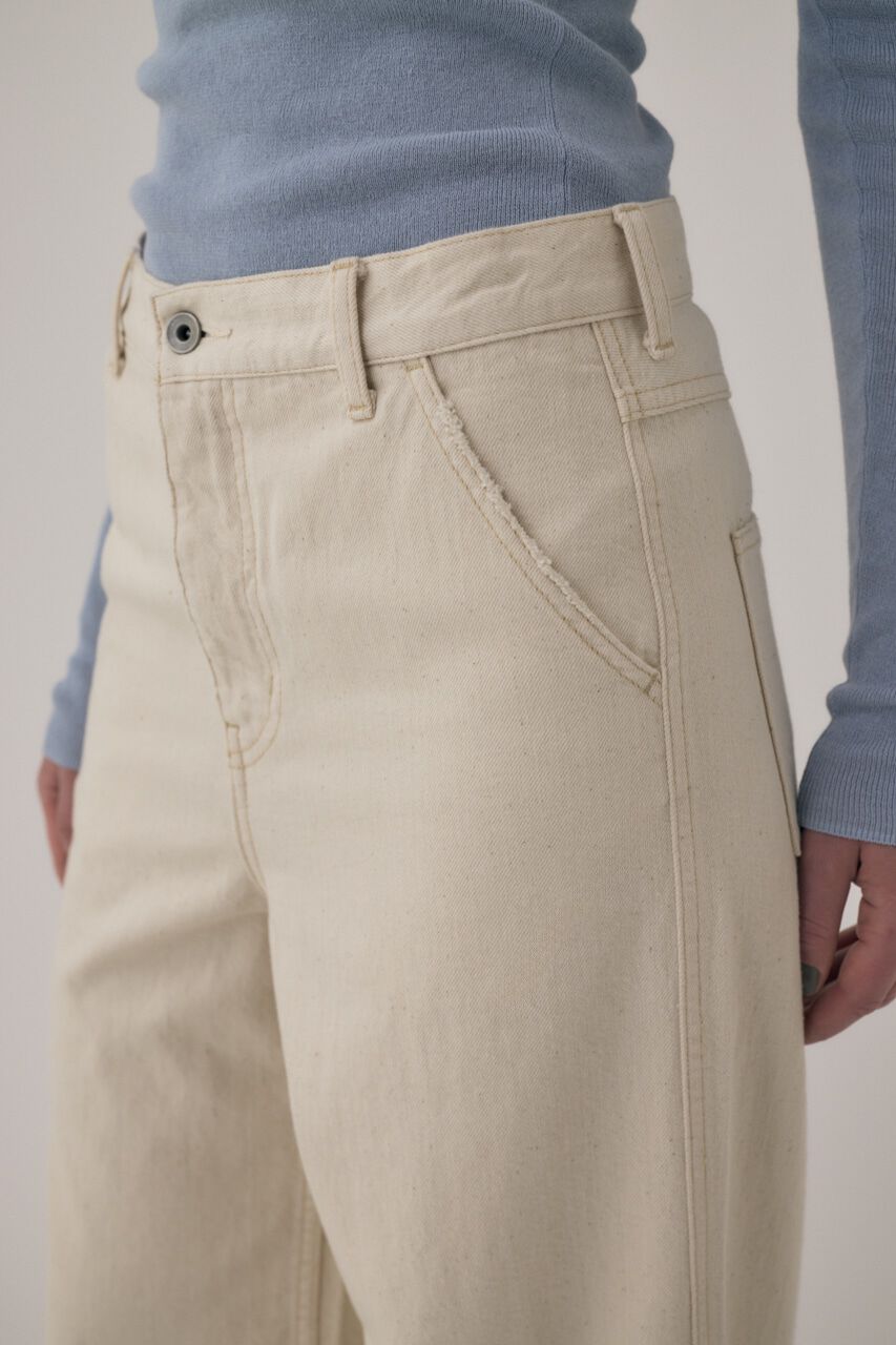 MOUSSY「オーガニックコットンデニムローライズルーズストレート」|デニム|