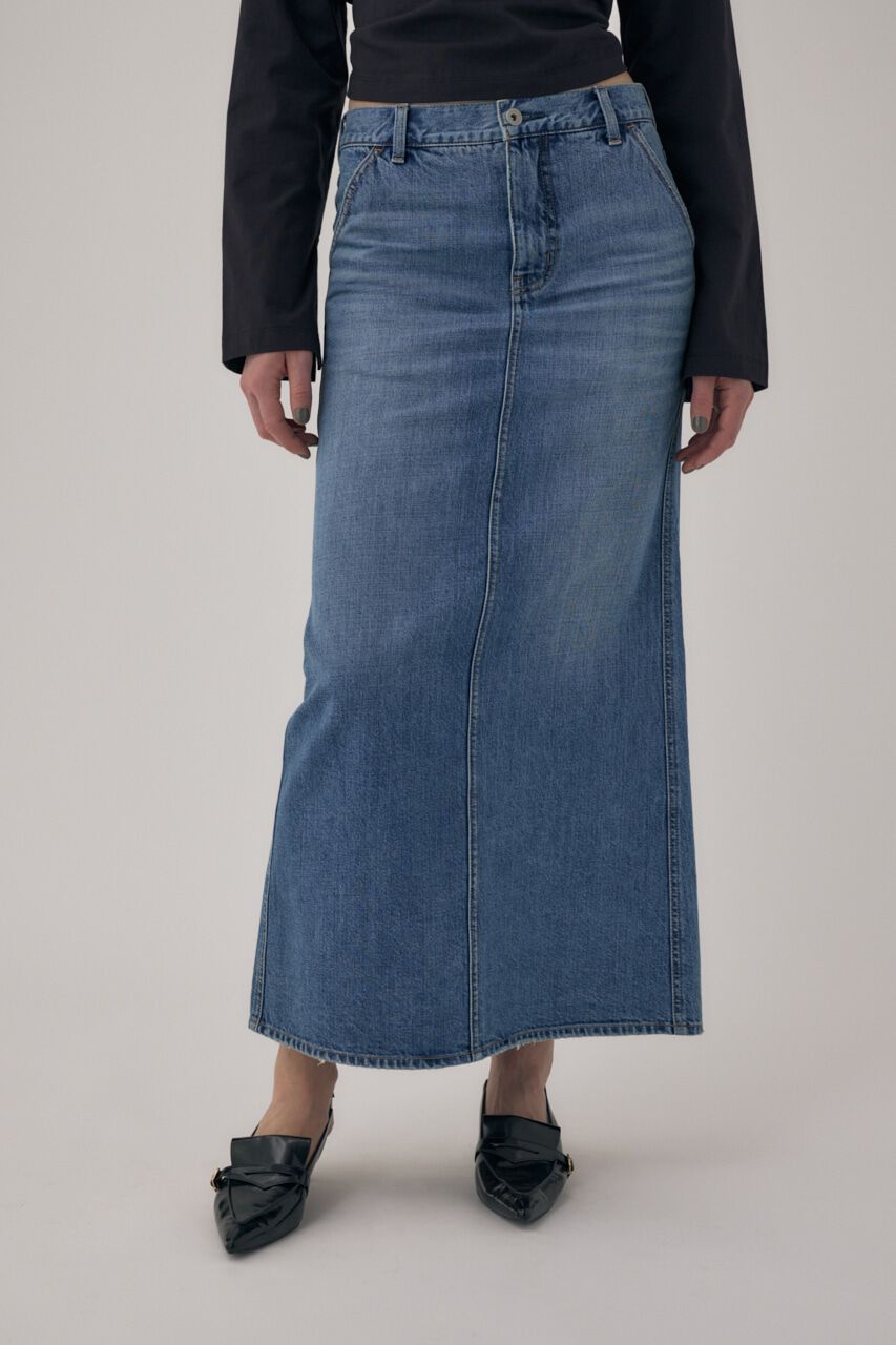 MOUSSY「オーガニックコットンデニムローライズデニムスカート」|スカート|