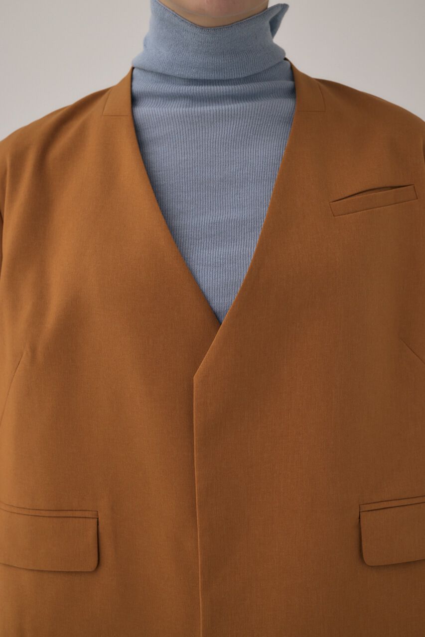 MOUSSY「リサイクルポリエステル使用ノーカラージャケット＆ペプラムベルトSET」|その他|