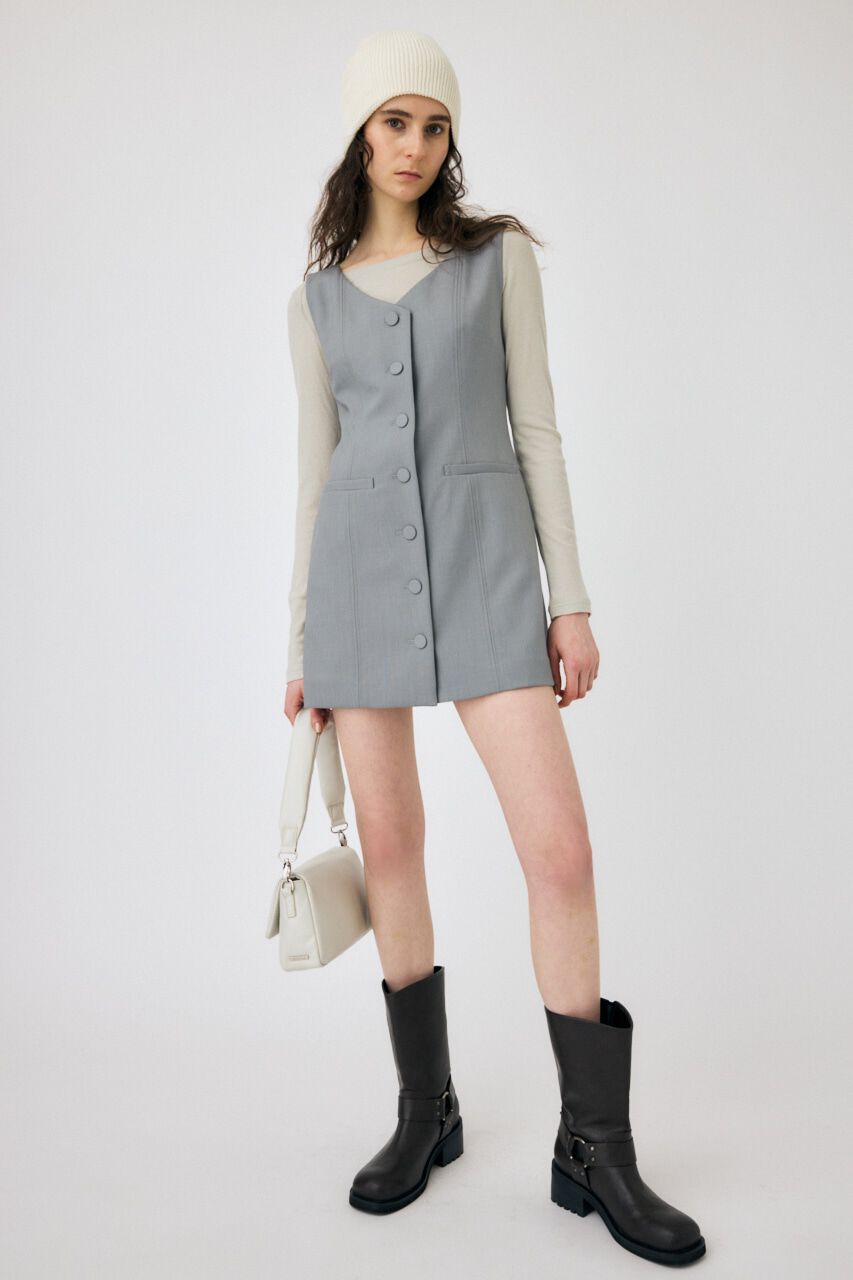 MOUSSY「VEST MINI ドレス」|ワンピース|