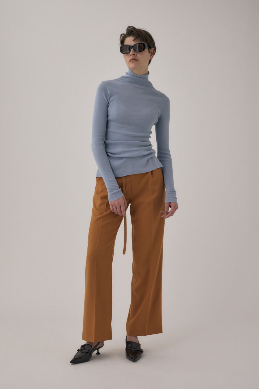 MOUSSY「ｵｰｶﾞﾆｯｸｺｯﾄﾝ使用の薄手ﾆｯﾄやわらかな着心地の前後で着ら 」|ニット・セーター|