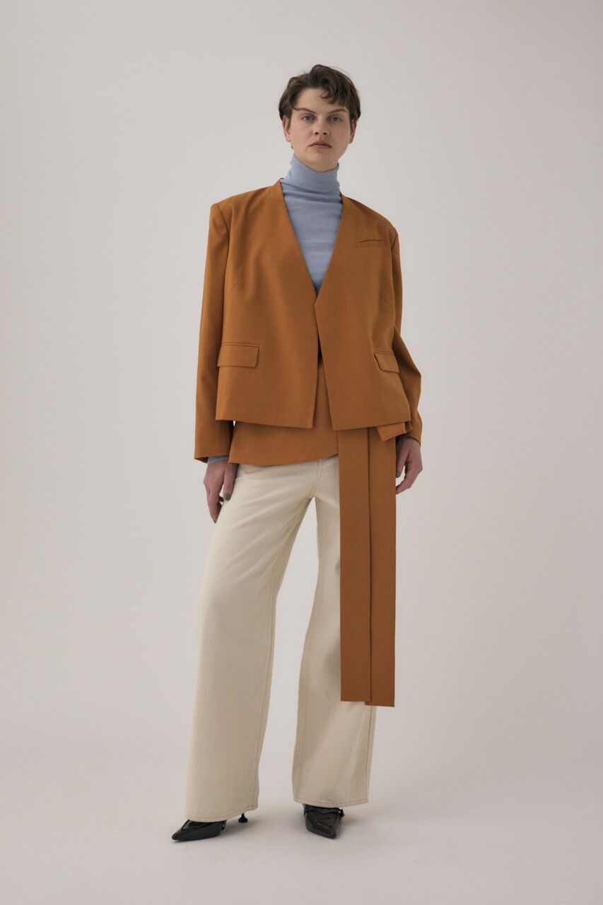 MOUSSY「ｵｰｶﾞﾆｯｸｺｯﾄﾝ使用の薄手ﾆｯﾄやわらかな着心地の前後で着ら 」|ニット・セーター|