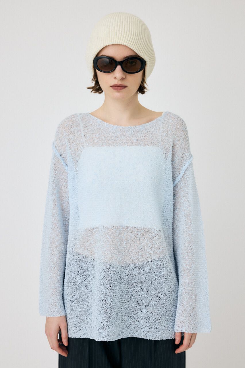MOUSSY「NEP YARN LOOSE OVER ニット」|ニット・セーター|