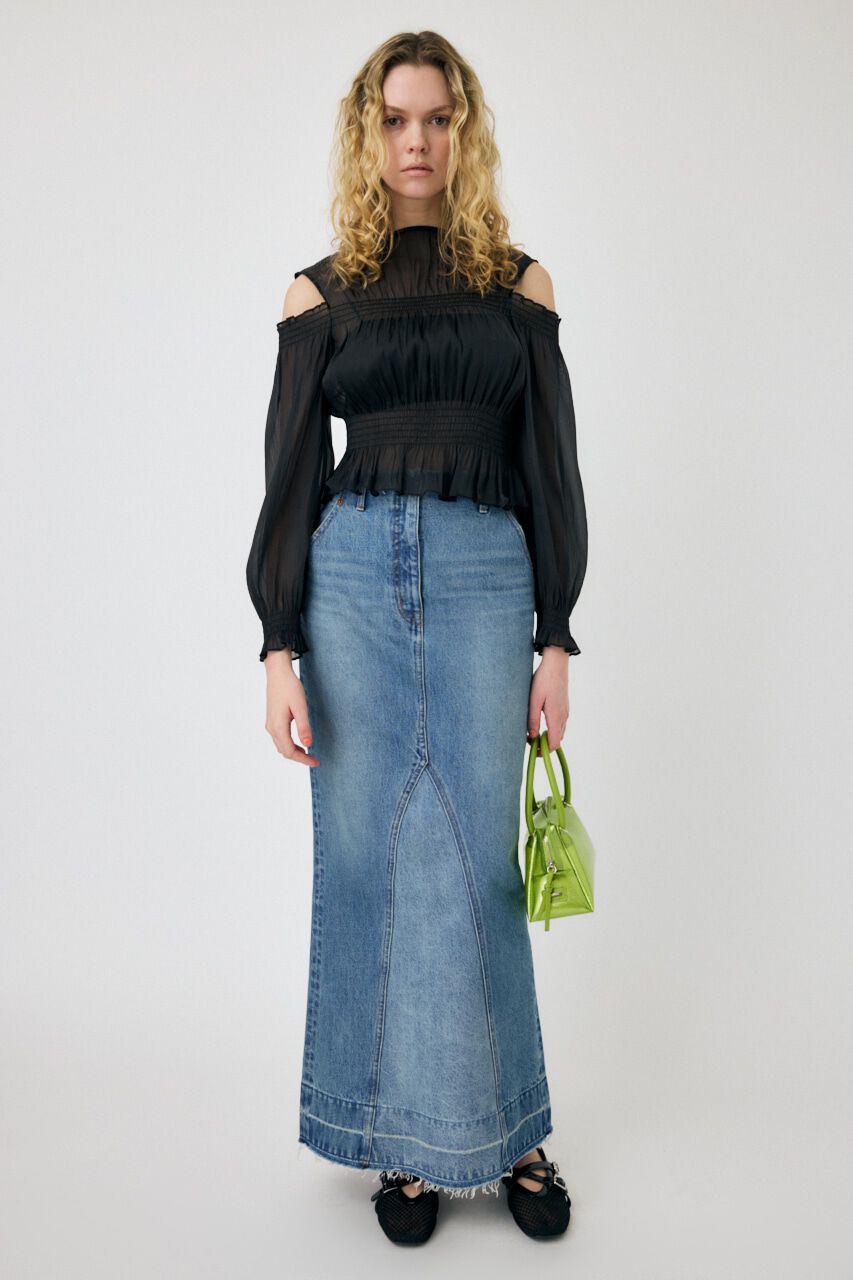 MOUSSY「MERMAID DENIM LONG SKIRT」|スカート|