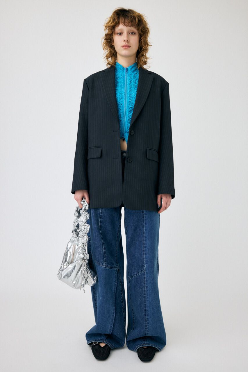 MOUSSY「JW PATCHWORK BAGGY」|デニム|BLU