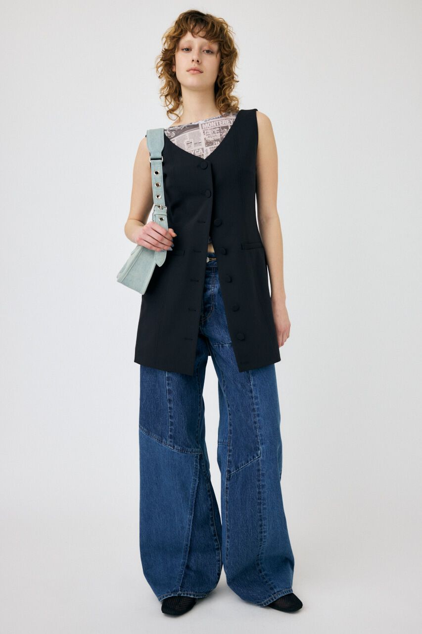MOUSSY「JW PATCHWORK BAGGY」|デニム|