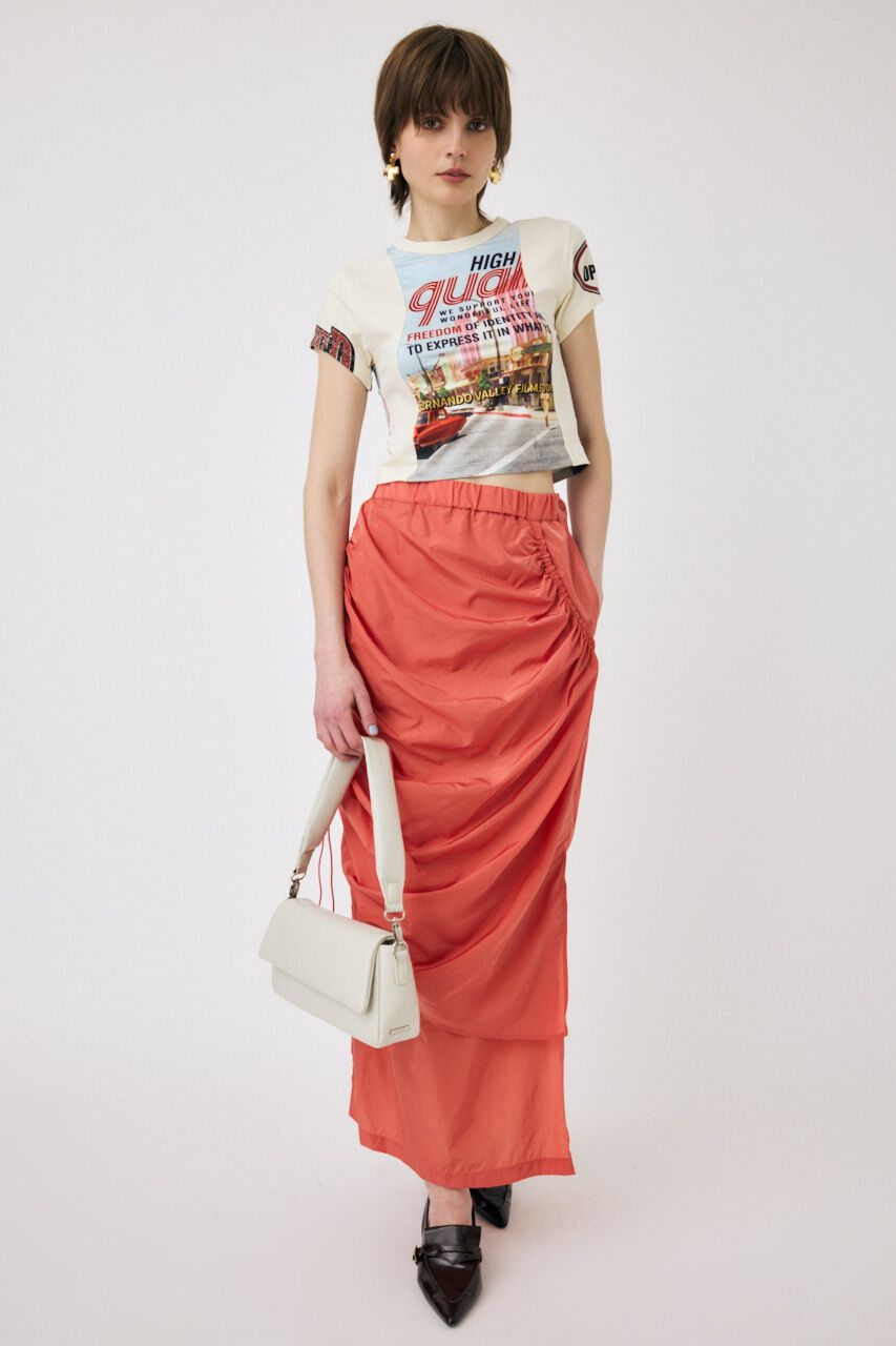 MOUSSY「REMAKE PRINT TINY Tシャツ」|Tシャツ・カットソー|