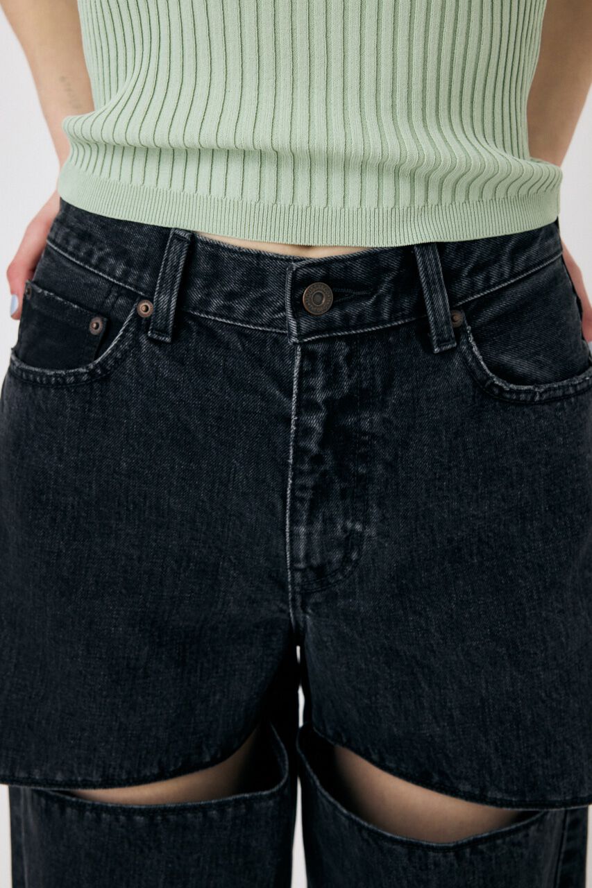 MOUSSY「HW NOTCH STRAIGHT」|デニム|