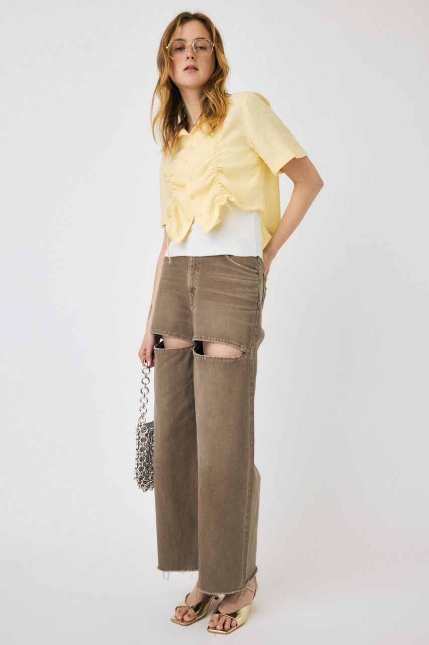 MOUSSY「SUCKER CHECK SHIRT ブラウス」|シャツ・ブラウス|