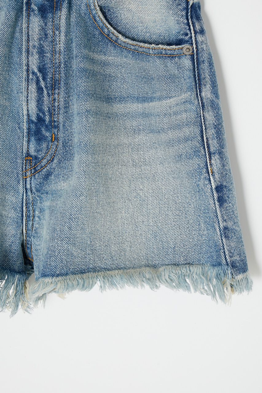 MOUSSY「HW CUT OFF ショートパンツ」|デニム|