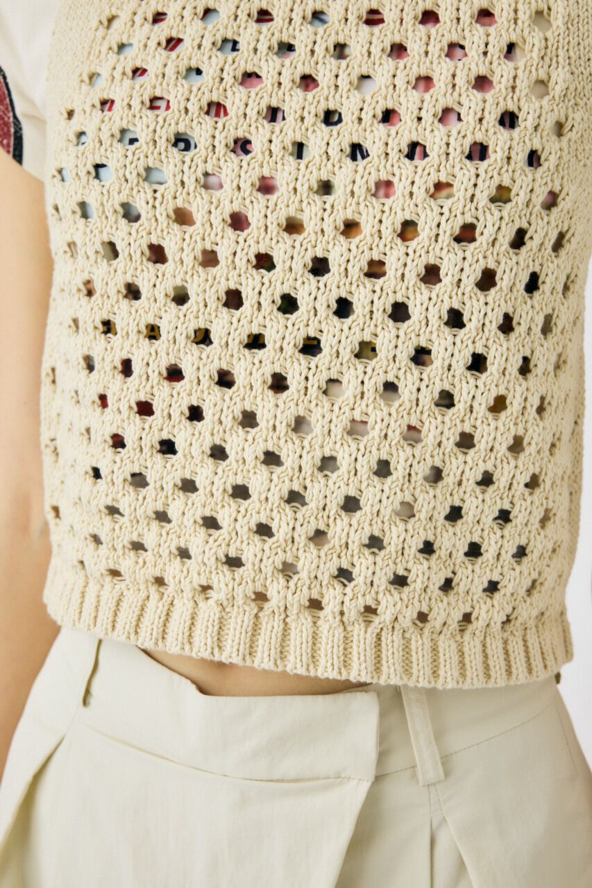 MOUSSY「CROCHET ニットタンク」|タンクトップ|