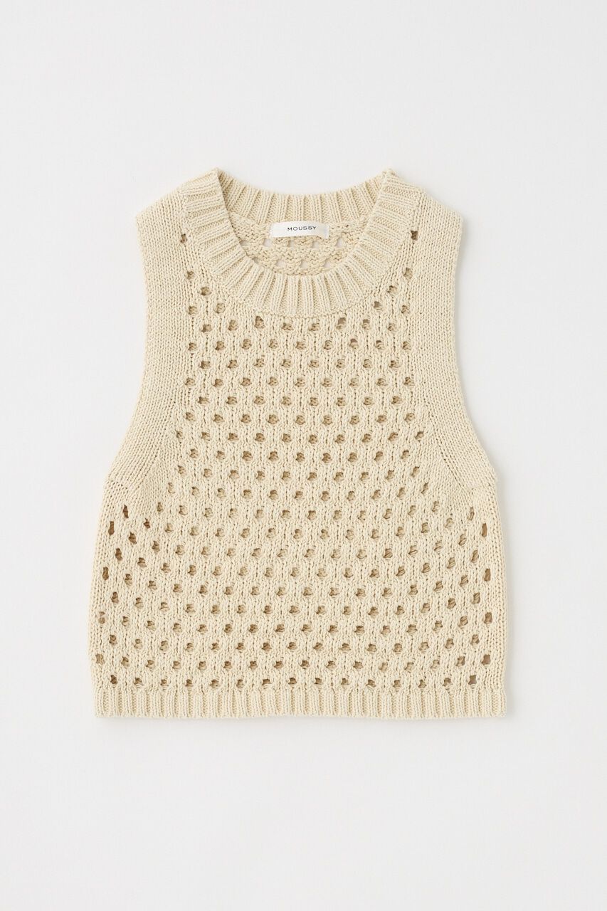 MOUSSY「CROCHET ニットタンク」|タンクトップ|
