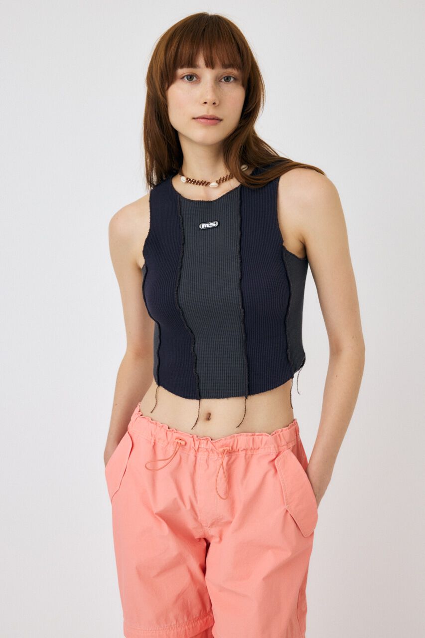 MOUSSY「OVERLOCK タンクトップ」|タンクトップ|L/BLK1
