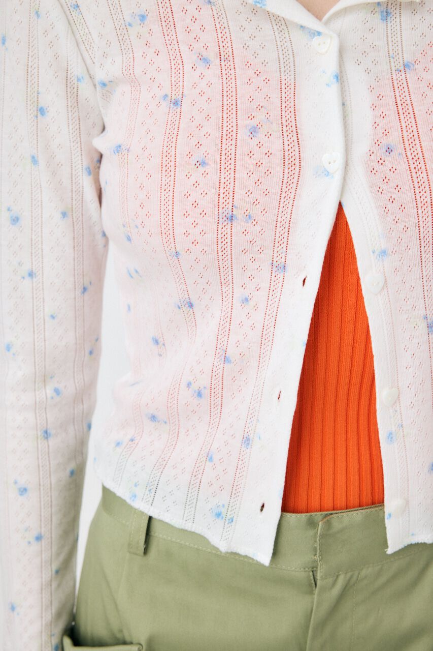 MOUSSY「PICOT CROPPED カーディガン」|Tシャツ・カットソー|