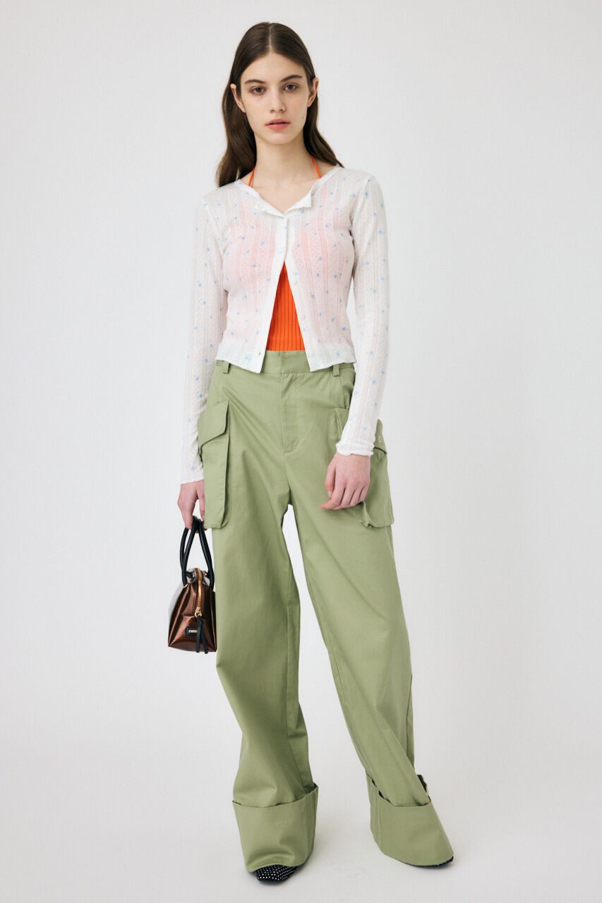 MOUSSY「PICOT CROPPED カーディガン」|Tシャツ・カットソー|