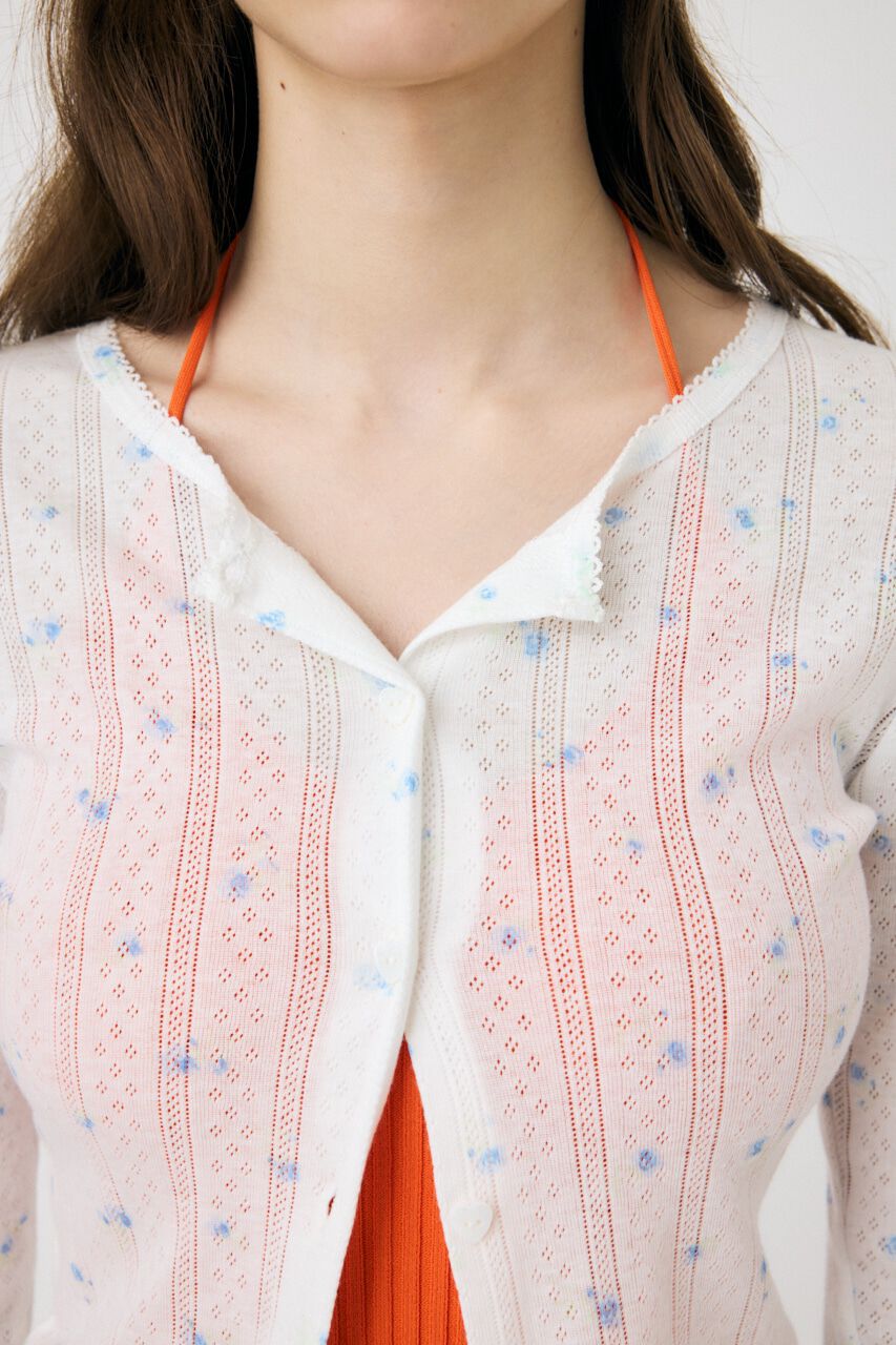 MOUSSY「PICOT CROPPED カーディガン」|Tシャツ・カットソー|