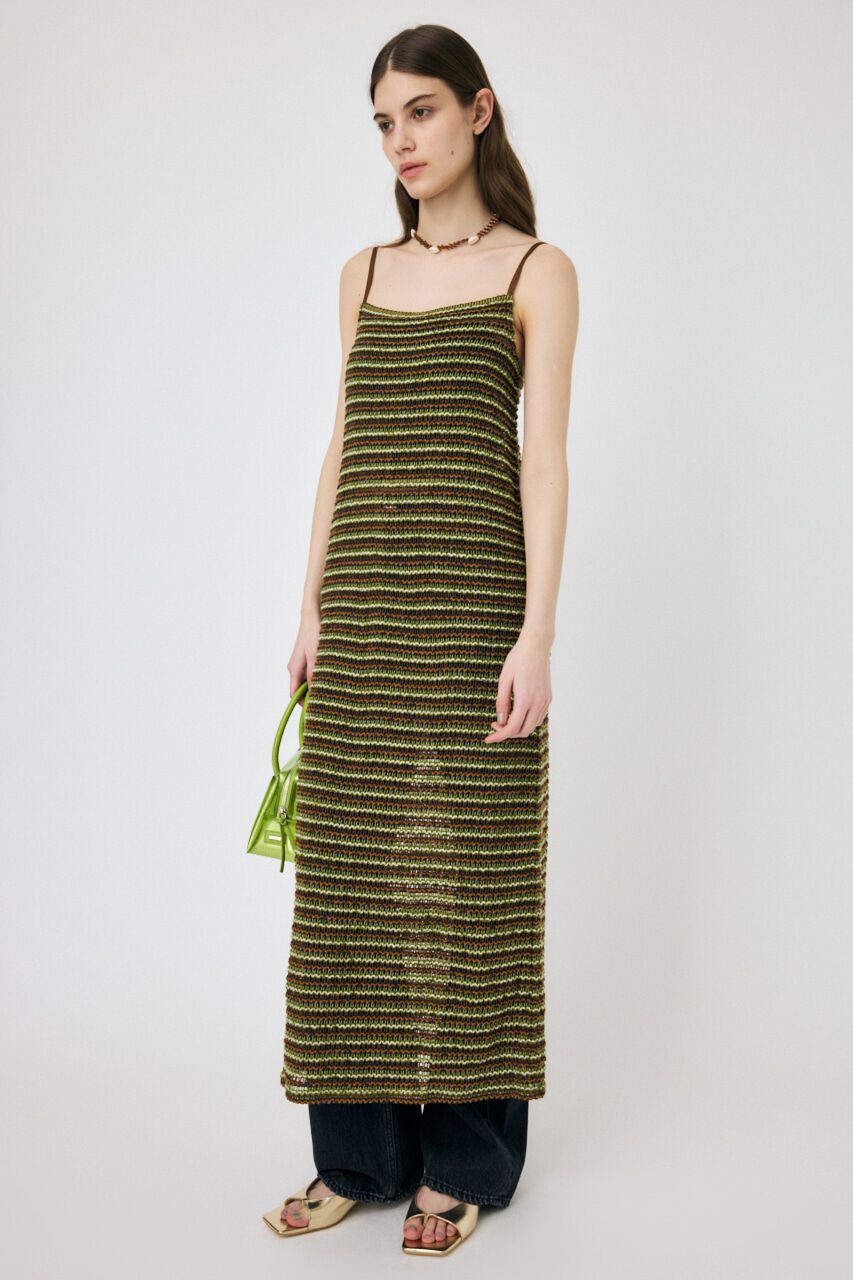 MOUSSY「MIX COLOR CROCHET ワンピース」|ワンピース|