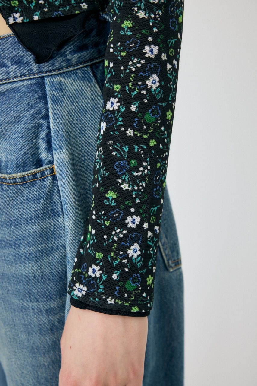 MOUSSY「LAYERED ASSYMETRIC SHEER トップス」|Tシャツ・カットソー|