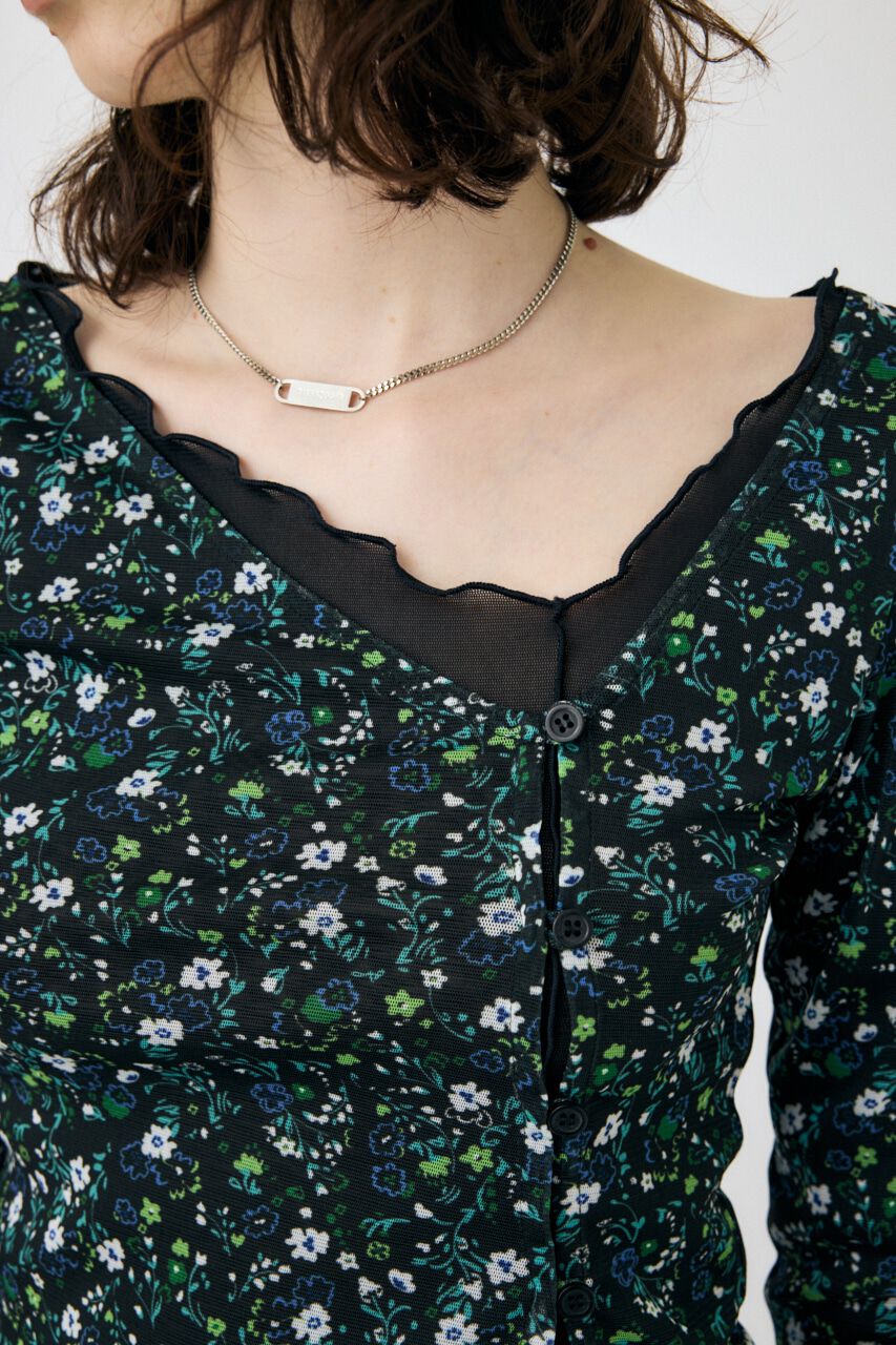 MOUSSY「LAYERED ASSYMETRIC SHEER トップス」|Tシャツ・カットソー|