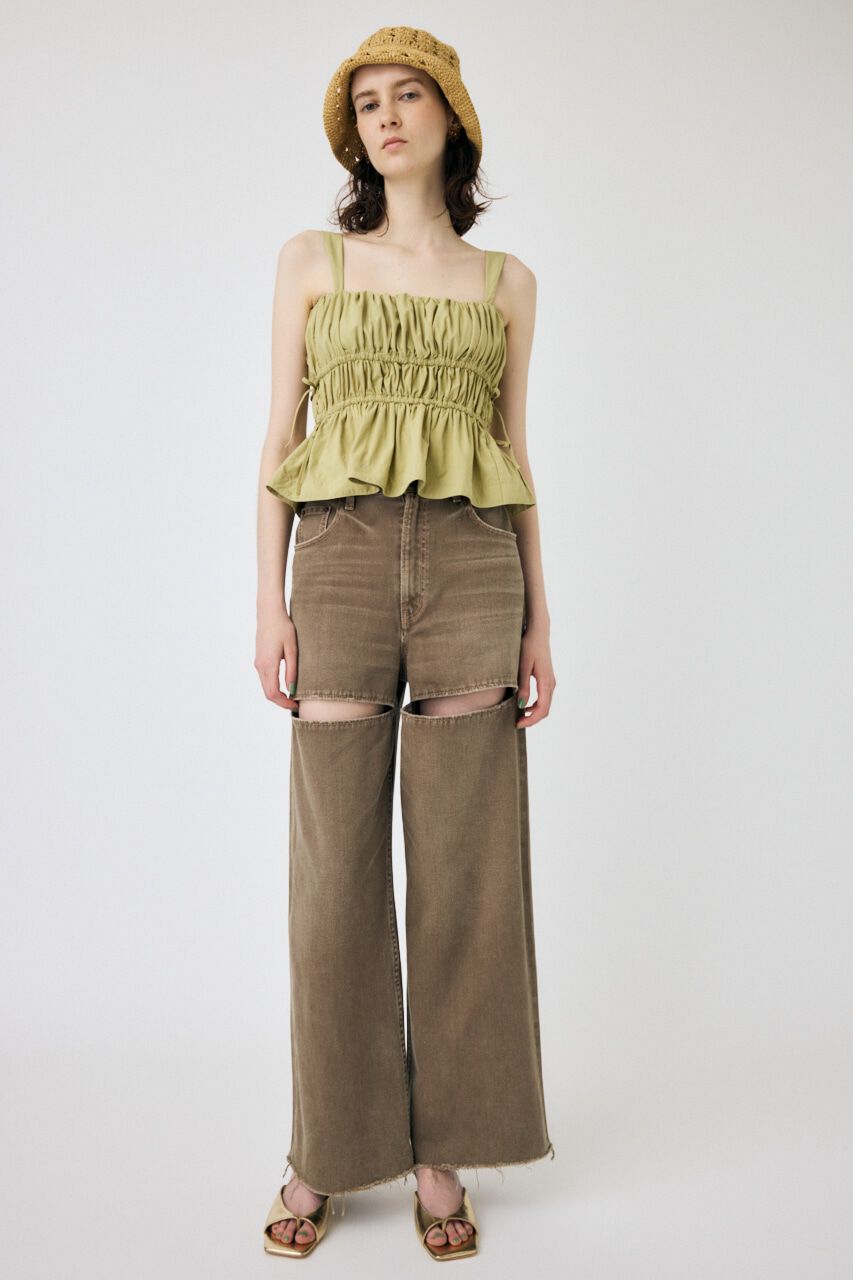 MOUSSY「SLIT WIDE LOOSE STRAIGHT」|デニム|