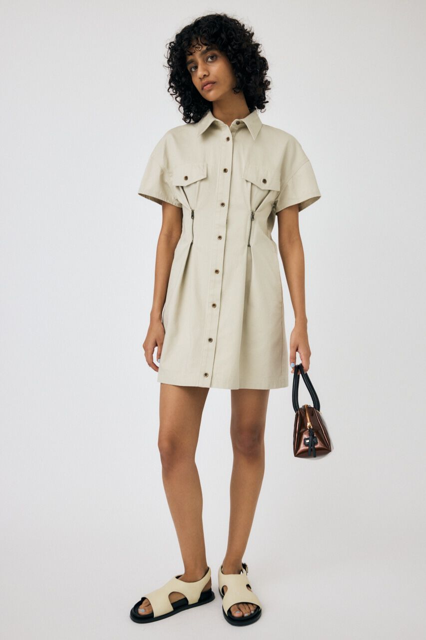 MOUSSY「WAIST ZIP UP ドレス」|ワンピース|IVOY3