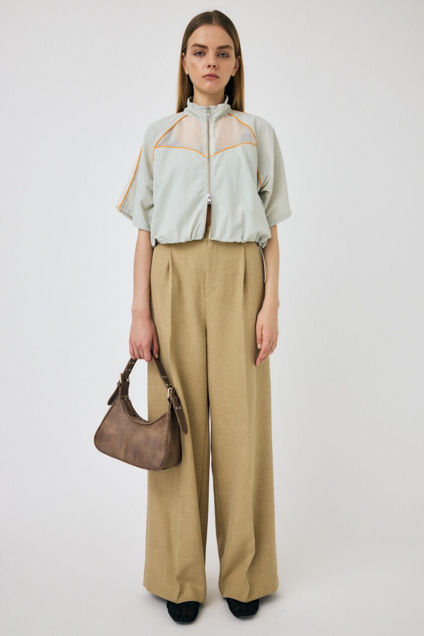 MOUSSY「PIPING HALF SLEEVE トラックジャケット」|Tシャツ・カットソー|