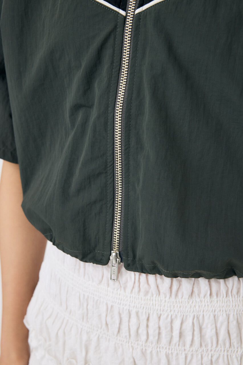 MOUSSY「PIPING HALF SLEEVE トラックジャケット」|Tシャツ・カットソー|