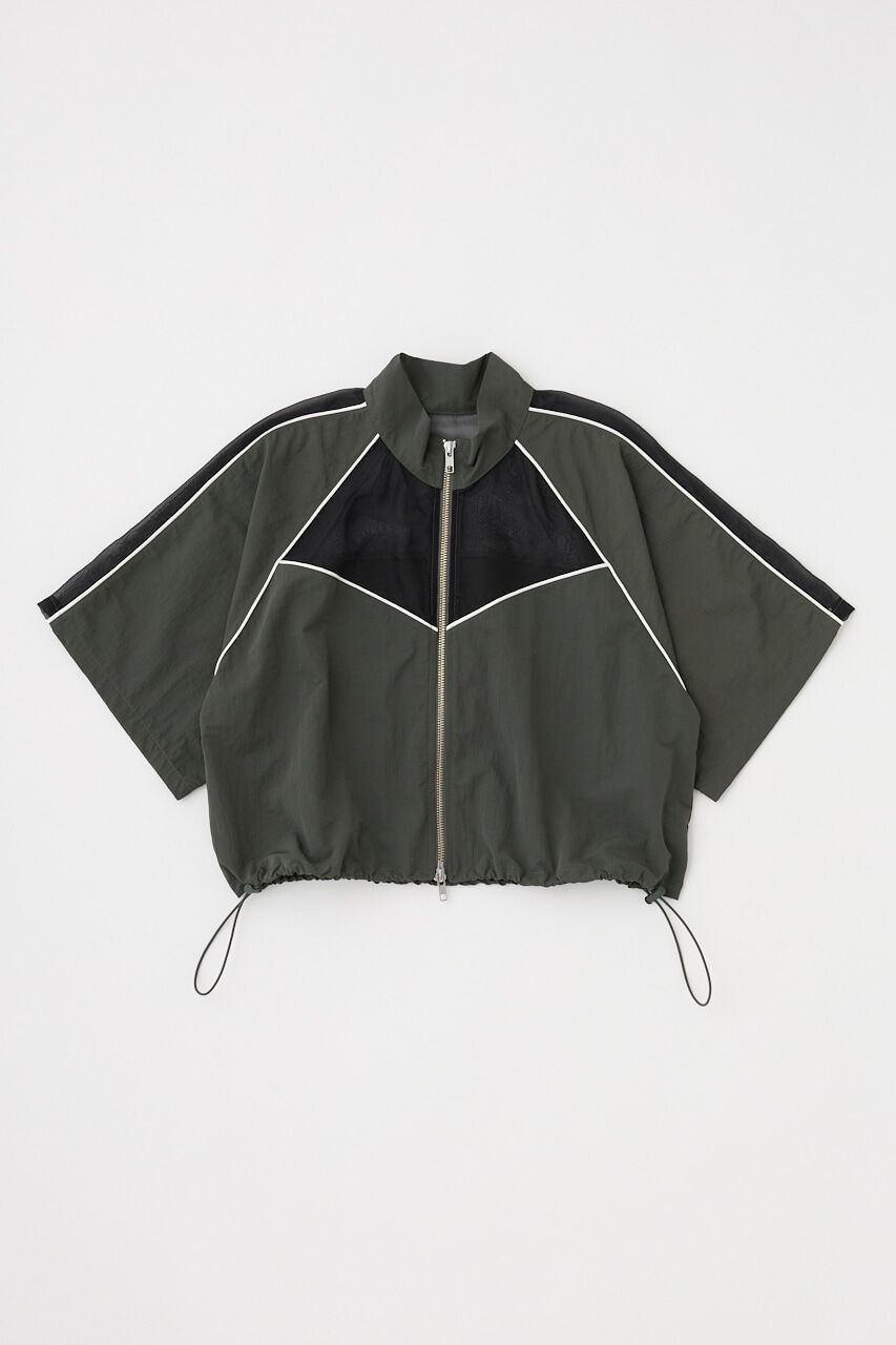 MOUSSY「PIPING HALF SLEEVE トラックジャケット」|Tシャツ・カットソー|