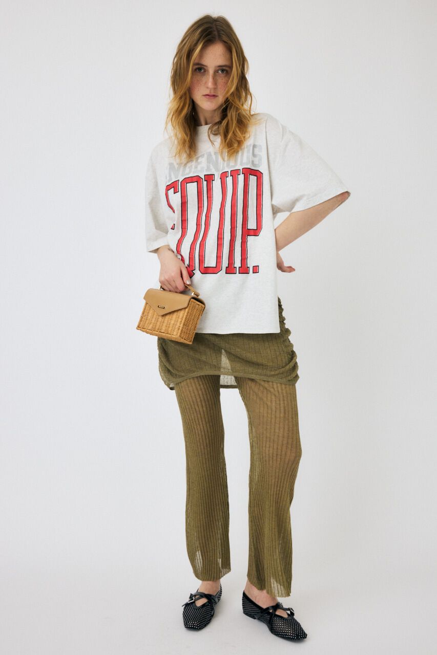 MOUSSY「ROUND HEM LOGO LOOSE Tシャツ」|Tシャツ・カットソー|