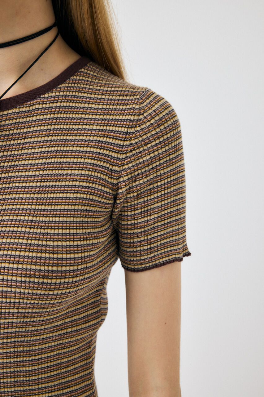 MOUSSY「THIN BORDER カーディガン」|カーディガン|