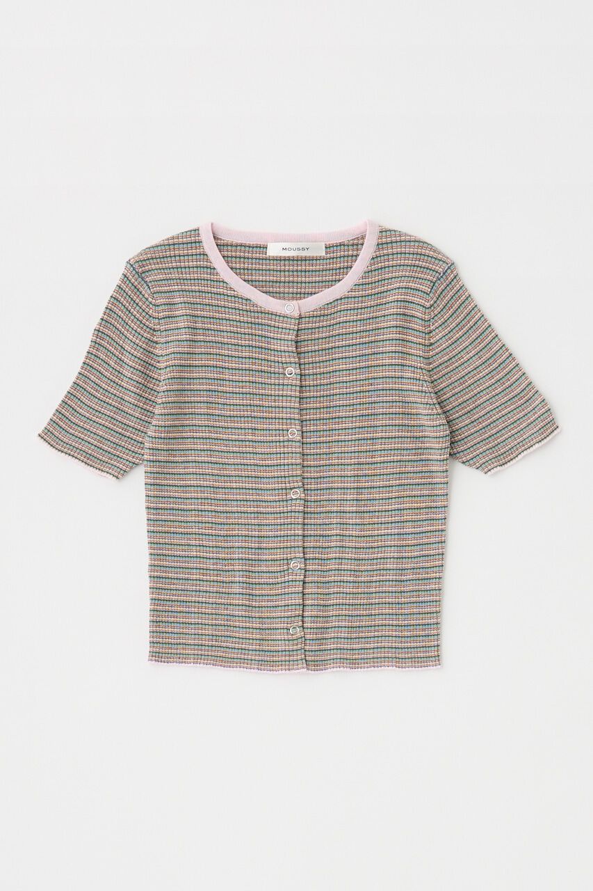 MOUSSY「THIN BORDER カーディガン」|カーディガン|