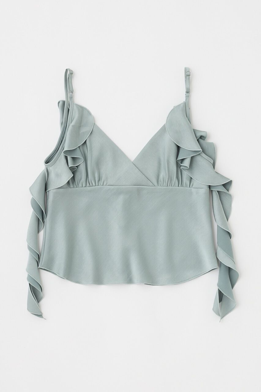 MOUSSY「FRILL STRAP SATIN キャミ」|キャミソール|