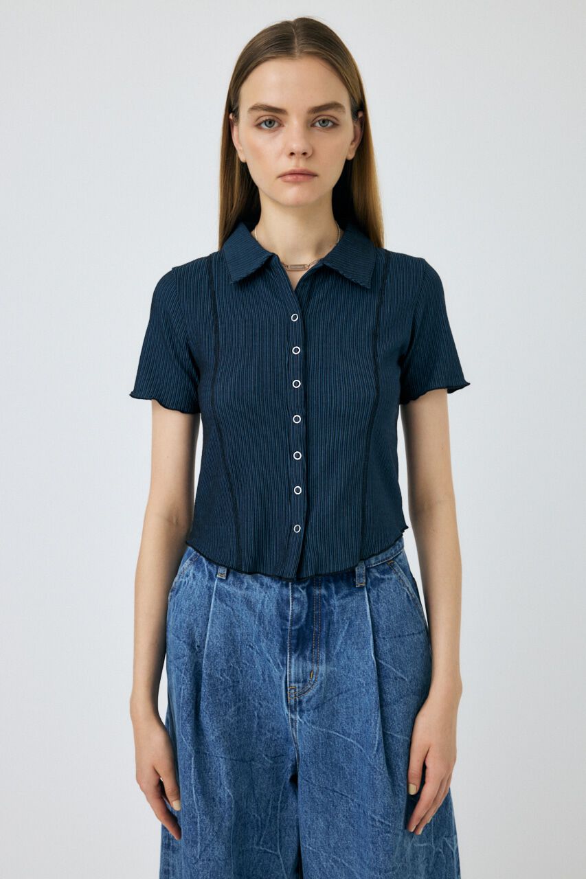 MOUSSY「MELLOW POLO トップス」|シャツ・ブラウス|
