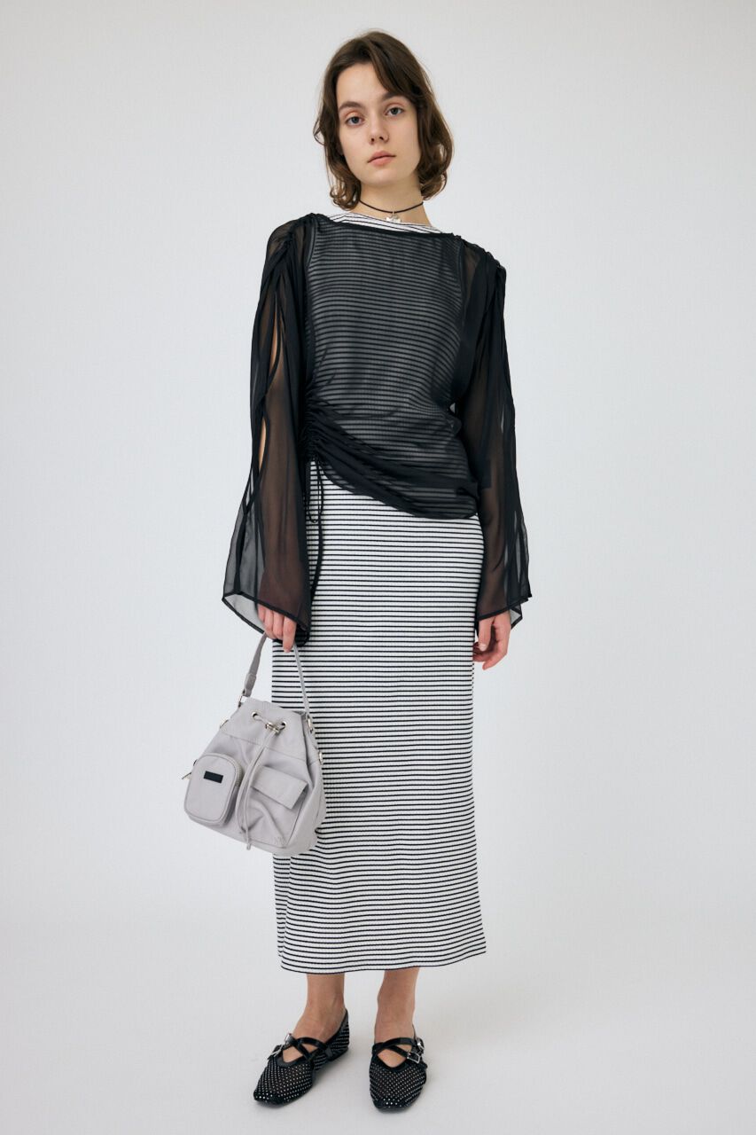 MOUSSY「CUP IN BORDER ドレス」|ワンピース|