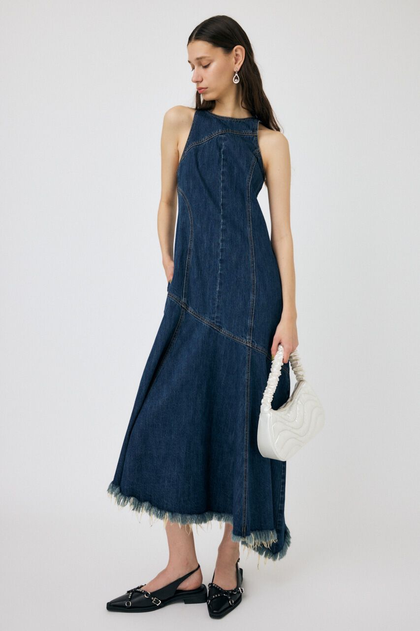 MOUSSY「AMERICAN SLEEVE WAVY ドレス」|ワンピース|