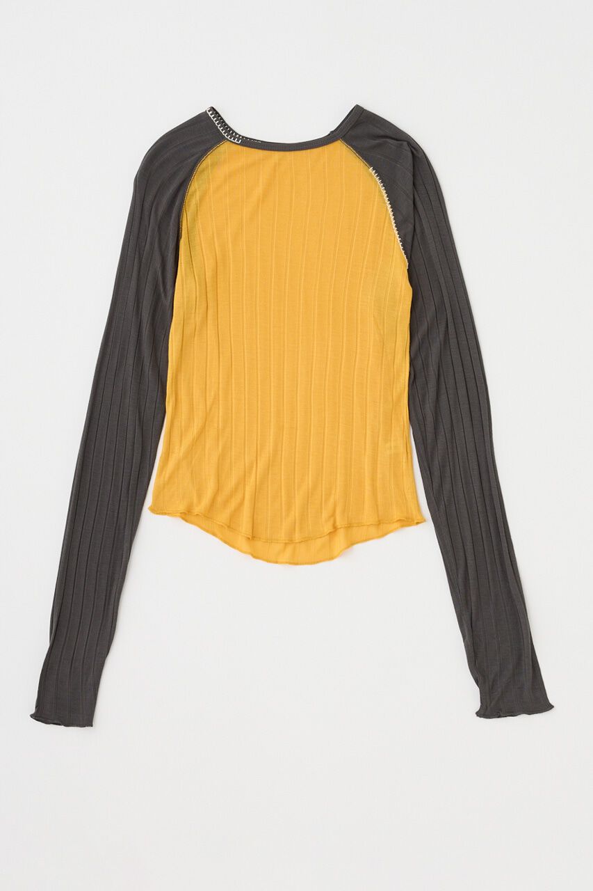 MOUSSY「BROAD RIB ラグラントップス」|Tシャツ・カットソー|