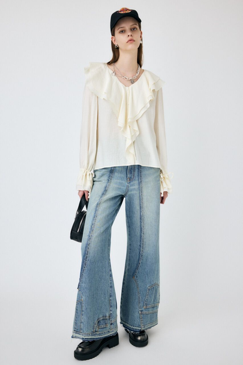 MOUSSY「RUFFLE ブラウス」|シャツ・ブラウス|